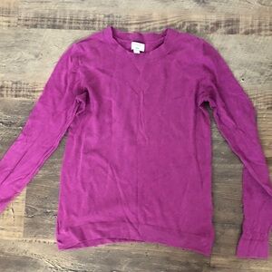 J. Crew Women's V-Neck Sweater in Rich Purple